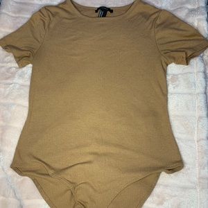 F21 Brown Bodysuit